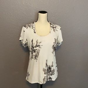 Premise studio short sleeve white blouse